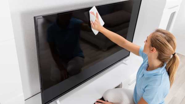 Como limpar a tela da TV